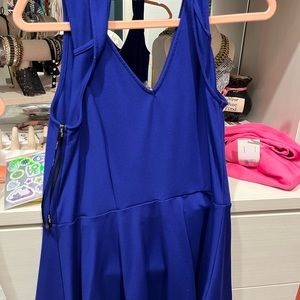 City chic blue peplum top